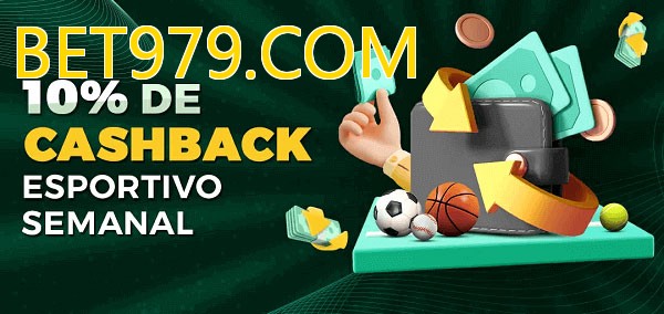 10% de bônus de cashback na BET979.COM